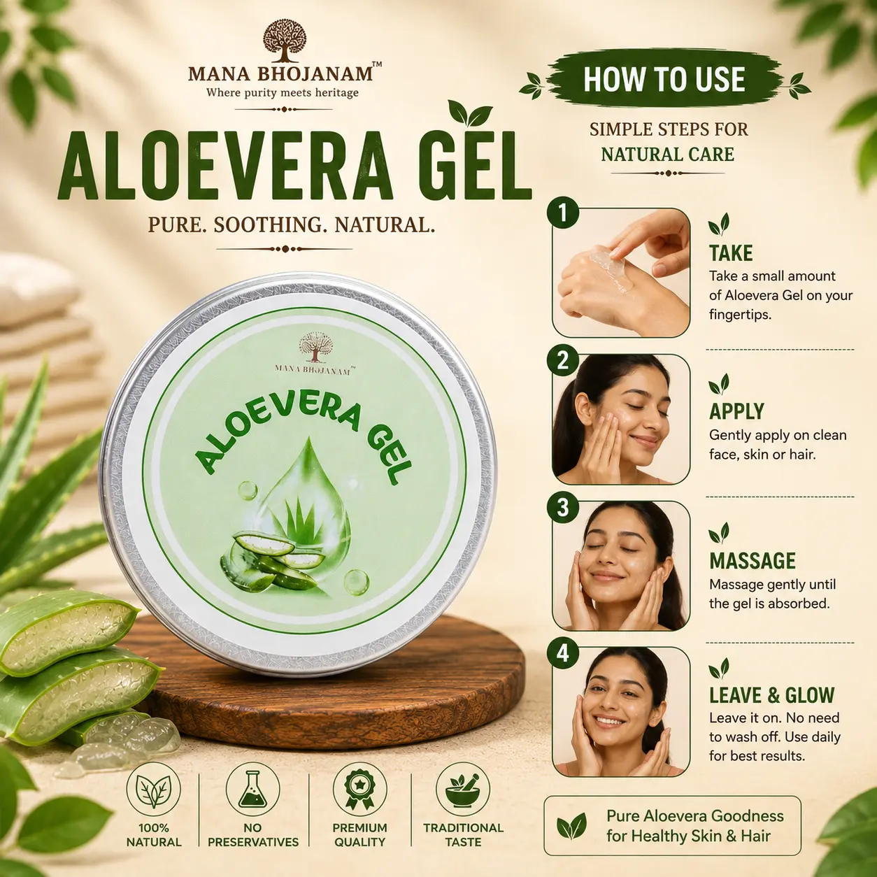 ALOVERA GEL 100 GMS - Image 3