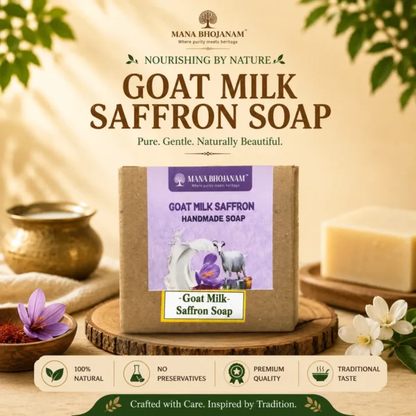 Goat Milk Saffron Handmade Soap 100 Gms