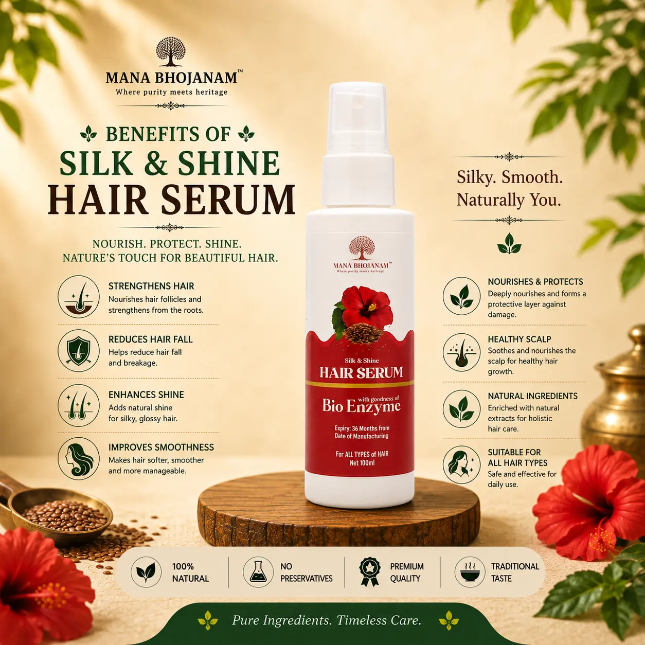 HAIR SERUM (silk & Shine) 100 ML - Image 2