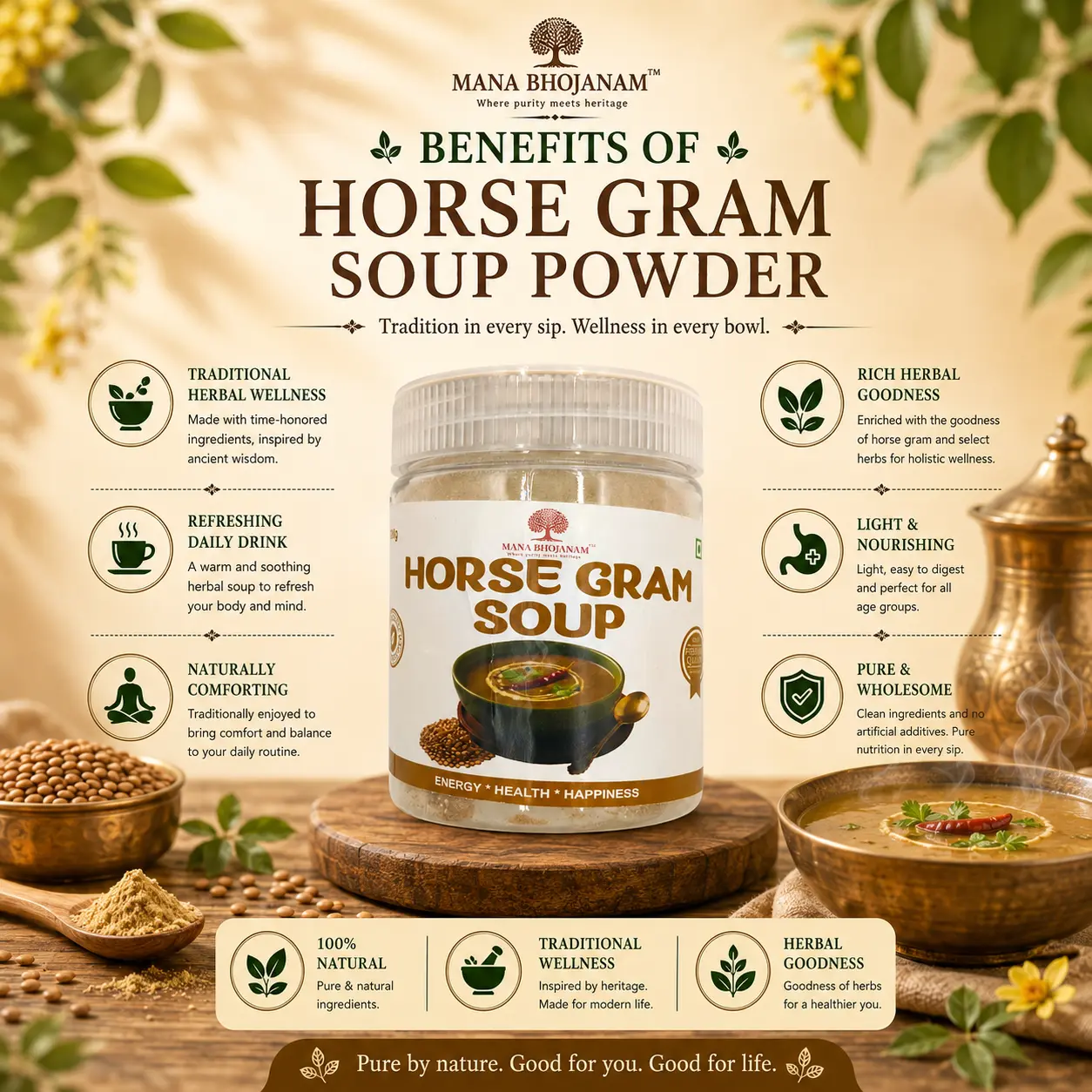HORSE GRAM SOUP POWDER 100 GMS - Image 2