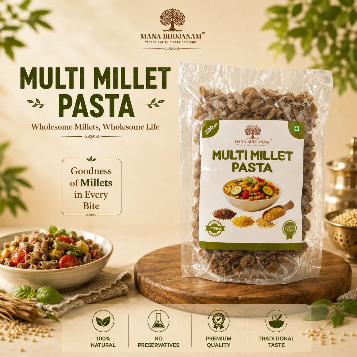 MULTI MILLET PASTA 200 GMS