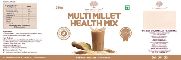 MULTI MILLET HEALTH MIX 250 GMS