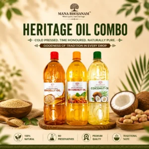 Heritage Wood Pressed Oil Combo 3×1 Litre