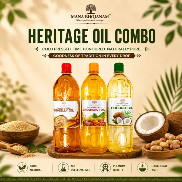 HERITAGE WOOD PRESSED OIL COMBO 3x1 LITRE