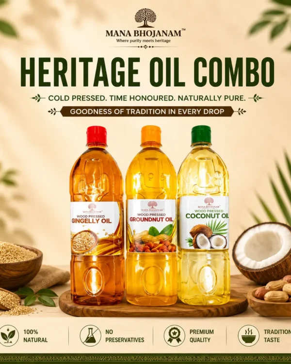 HERITAGE WOOD PRESSED OIL COMBO 3x1 LITRE