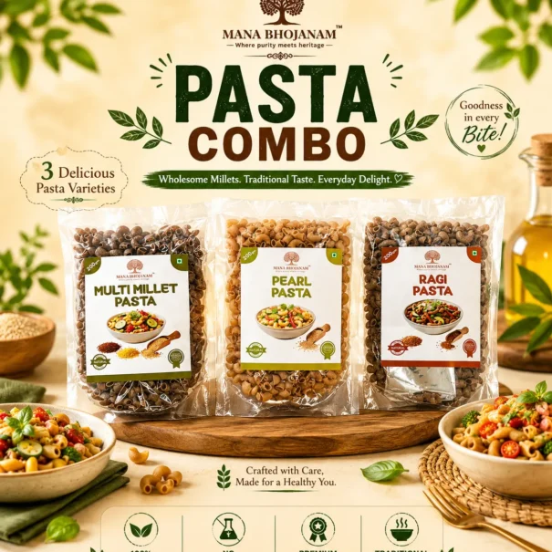 Mana Millet Pasta Combo 3×200 Gms