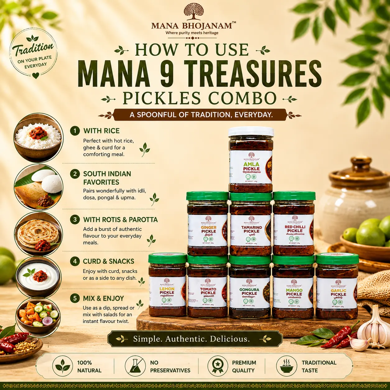 MANA 9 TREASURES PICKLES COMBO 9x250 GMS - Image 3
