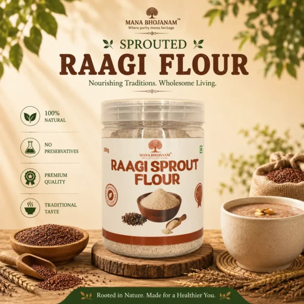 Sprouted Ragi Flour 250 Gms