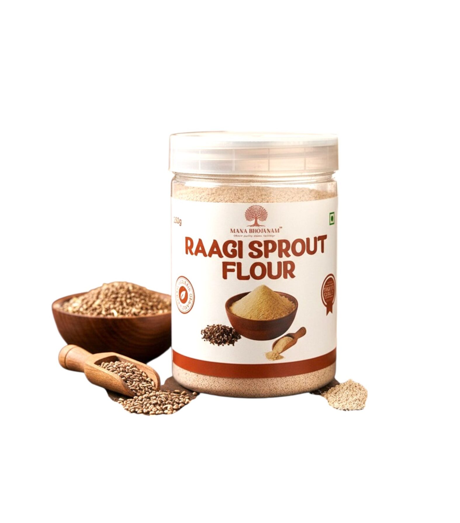 SPROUTED RAAGI FLOUR 250 GMS