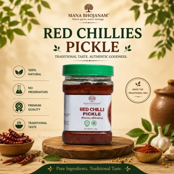 Red Chillies Pickle 250 Gms