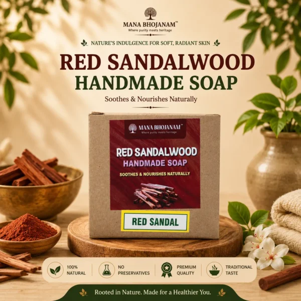 Red Sandal Handmade Soap 100 Gms