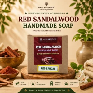 Red Sandal Handmade Soap 100 Gms