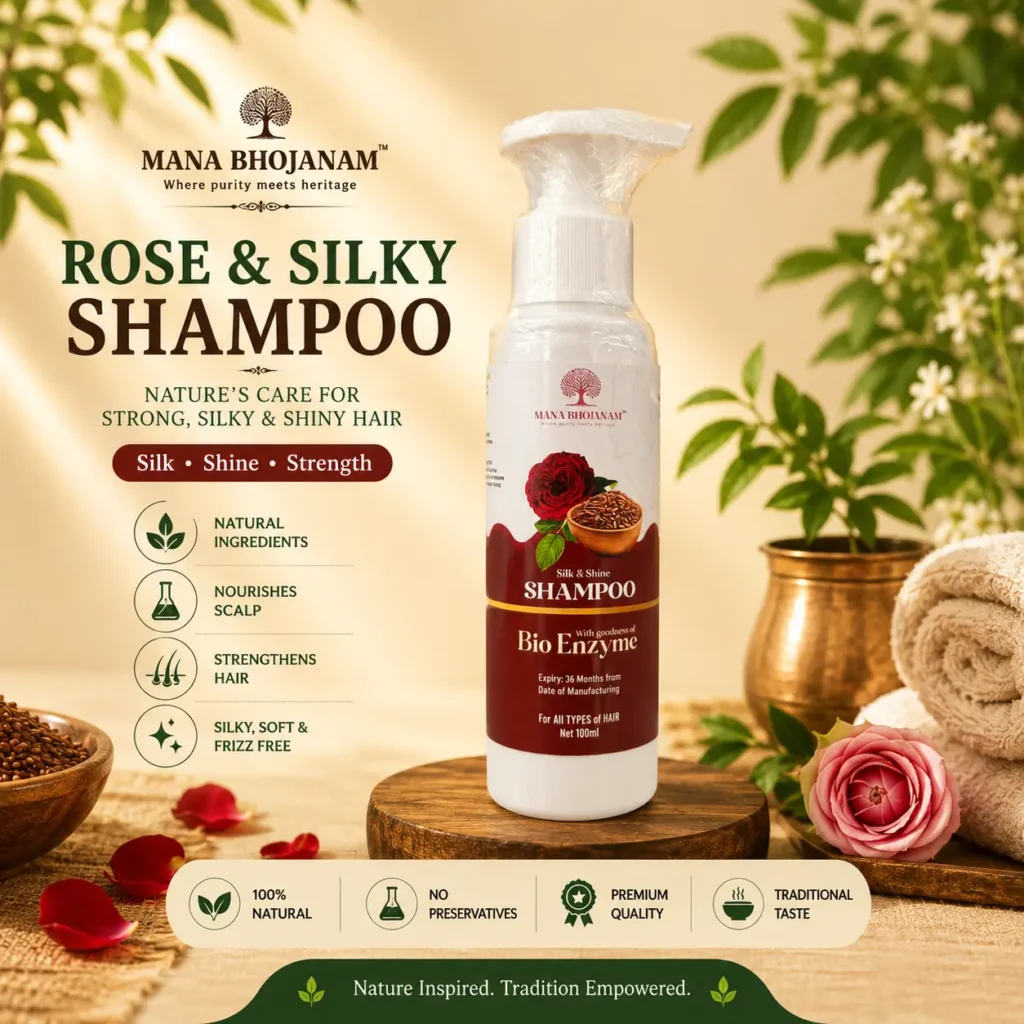 Shampoo Rose (silk & Shine) 100Ml