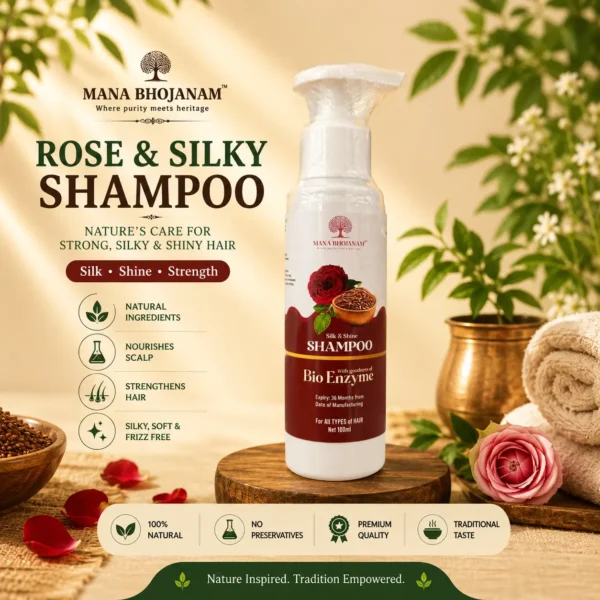 Shampoo Rose (silk & Shine) 100Ml