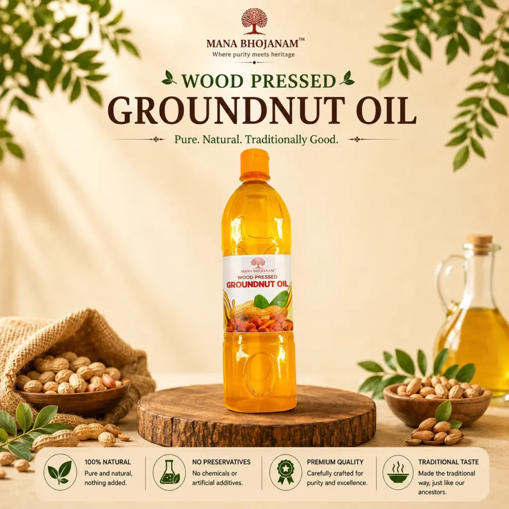 Wood Pressed Groundnut Oil 1 Litre