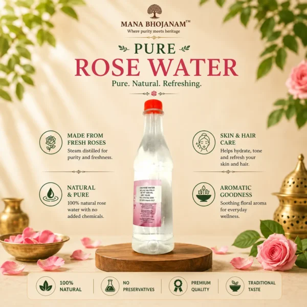 PUJA ROSE WATER 500ML