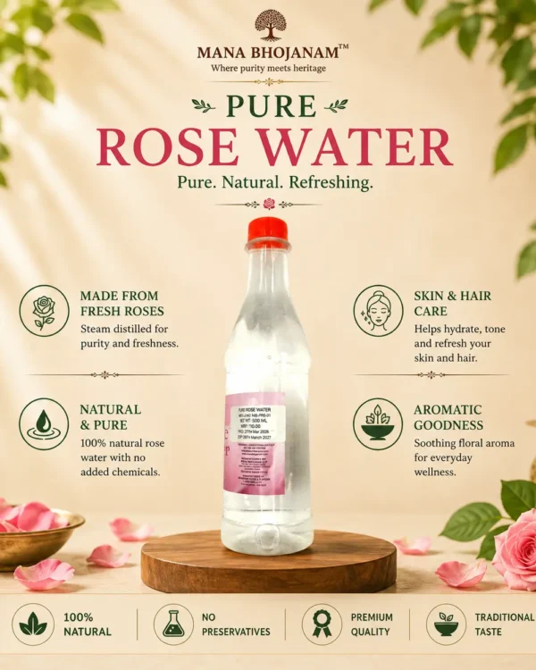 PUJA ROSE WATER 500ML