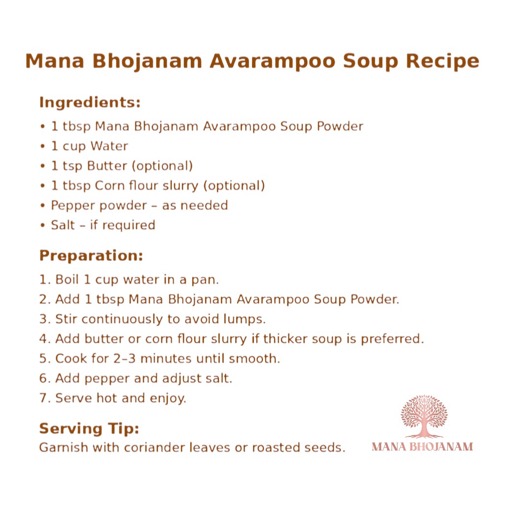 AVARAMPOO SOUP POWDER 100 GMS - Image 3