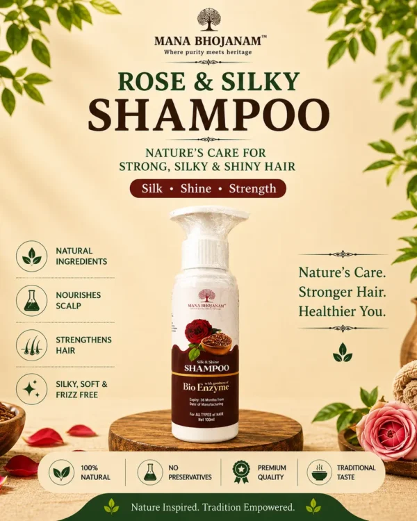 SHAMPOO ROSE (silk & Shine) 100ML