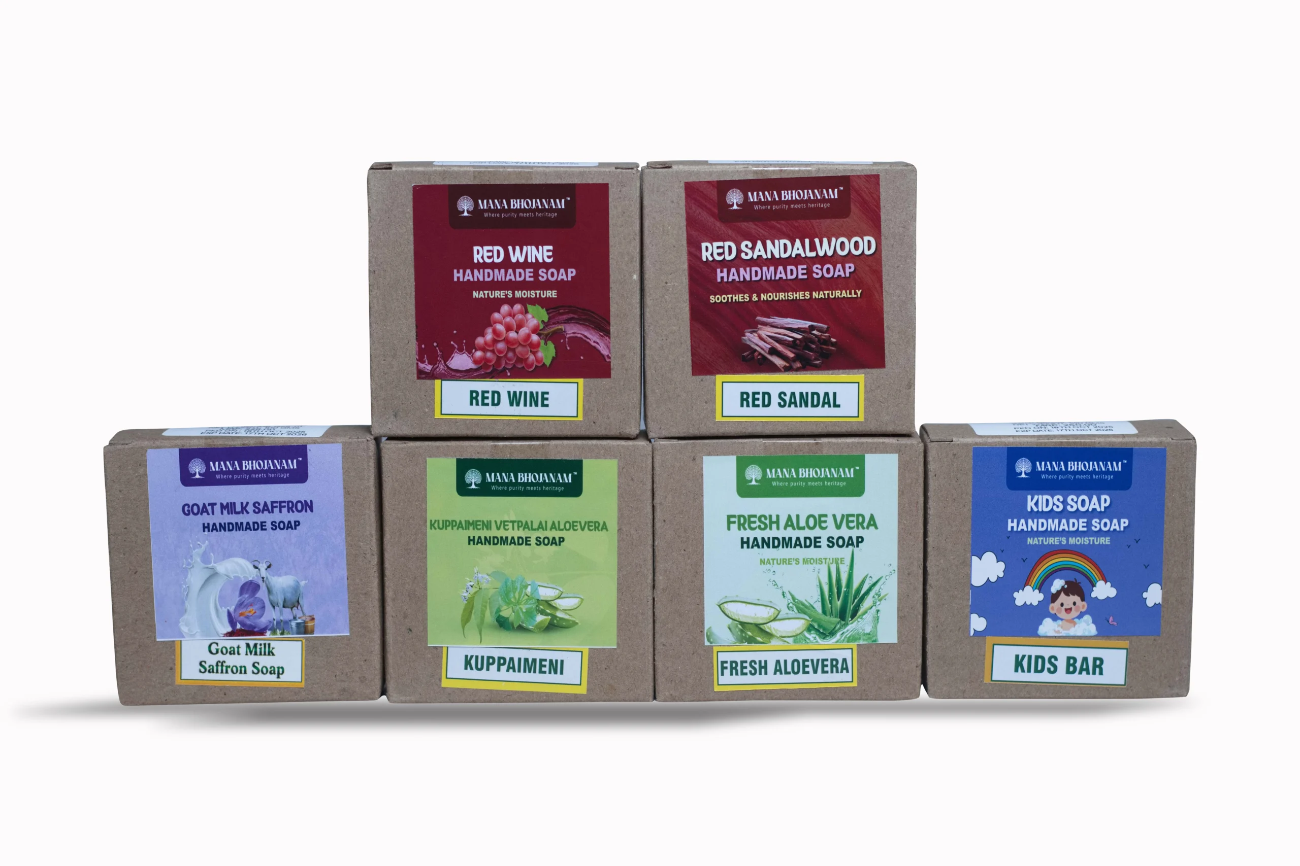 MANA SIGNATURE HANDMADE SOAP COMBO 6x100 GMS